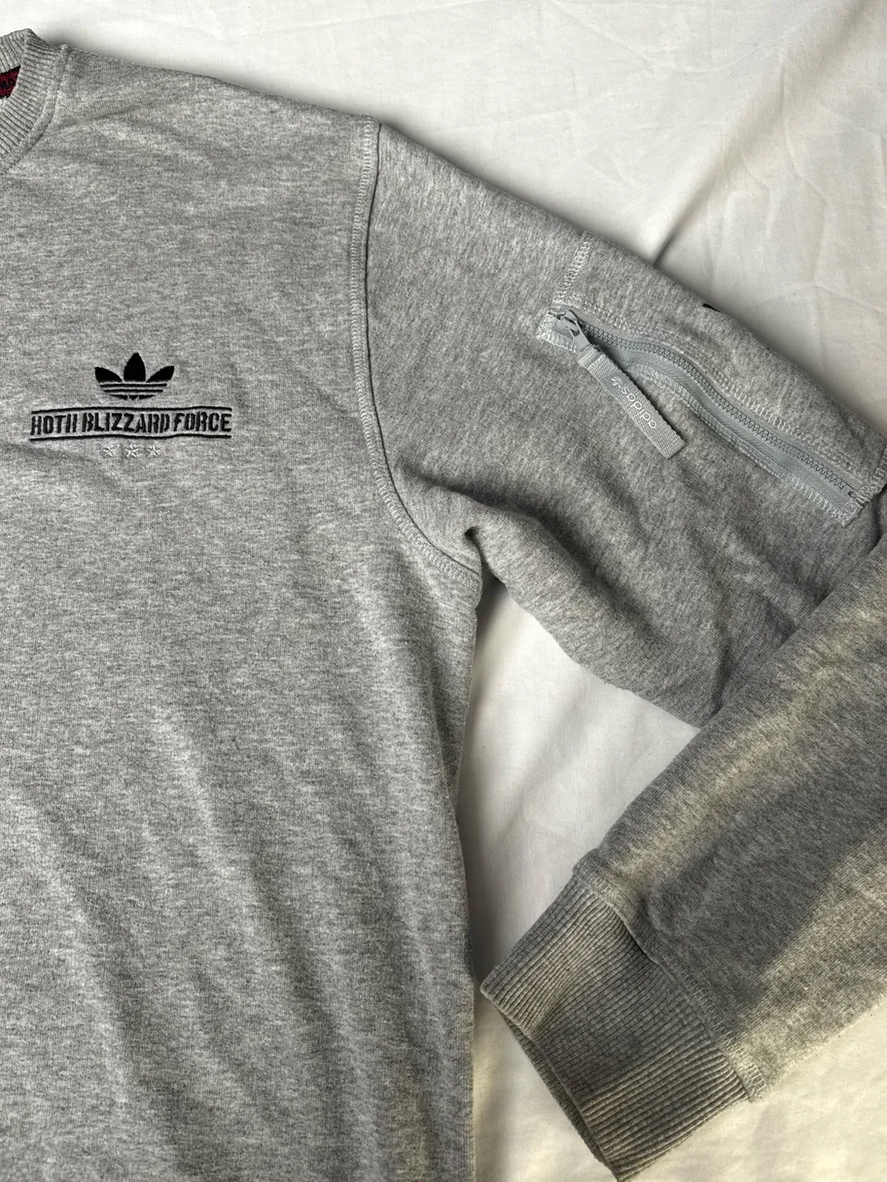 adidas Grey Crewneck with Star Wars AT-AT Graphic